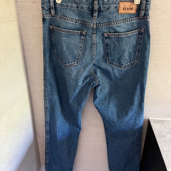 Sezane High Rise Women's Jeans - Blue - Picture 3 of 3